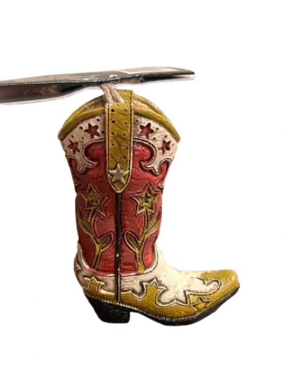 🆕- Christmas Rustic Cowboy Boot Ornament